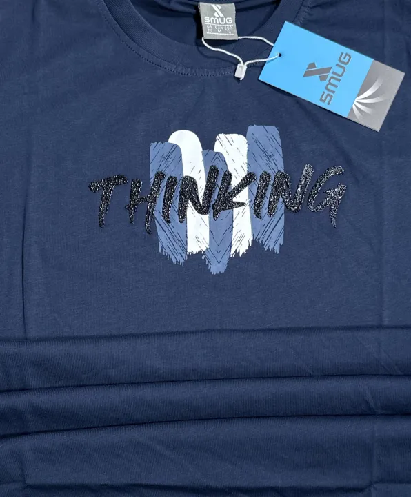 SMUG%20Mens%20Premium%20Cotton%20Design%20T-shirt%20-Navy%20-%20Image%204