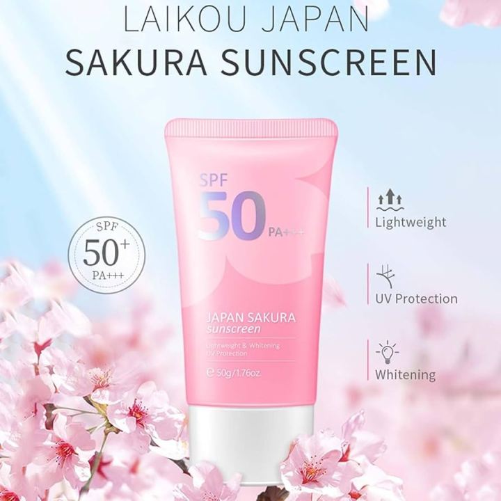 Laikou Japan Sakura Face Sunscreen SPF50gm