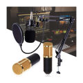 BM 800 Microphone & V8 Sound Card-Singing Broadcast Condenser Recodingg Studio light ,Live Music, TikTok, live Facebook for phone Computer audio Entertainment Sound Re_cording Microphone & Sound card. 