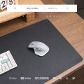 Solid color leather anti-slip mouse pad oversized study desk mat printable pattern logo seam writing pad wholesale.