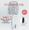 SUNMOON Type C Port (SM-3821)Mosquito killer bat (BATTERY REPLACEABLE) with charging cable electric insect killer bat. 