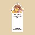 50pcs Cute Girl Thank You Package Sticker Small Business Decorative Label for Boutique Gift Package Box Retail Bag Wedding Party.