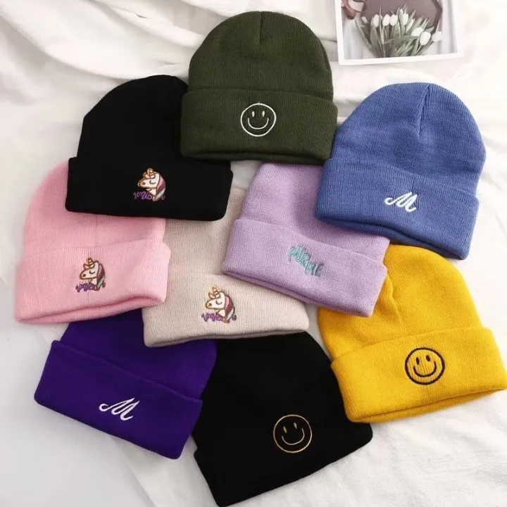 Smile%20ladies%20Beanies%20For%20Men%20Beanie%20Hat%20Women%20Winter%20Hats%20Warm%202021%20Black%20Embroidery%20letter%20UniHop%20Skullies%20Knitted%20Cap%20-%20Image%204