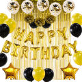 Happy Birthday Foil Balloon (Pack of 13 Letters) for Birthday Decoration and Celebration.