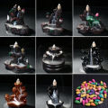 Waterfall Incense Burner Backflow Ceramic Incense Holder Fountain Backflow. 