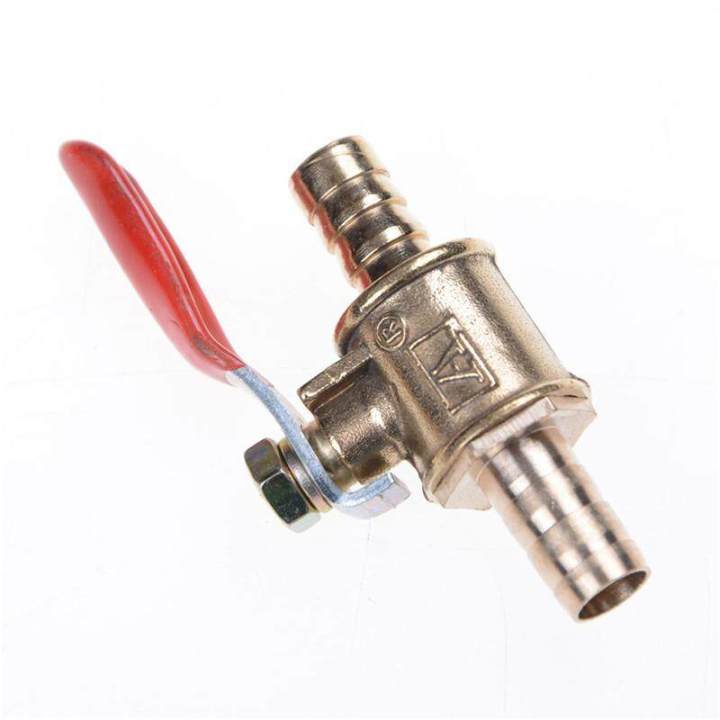 8mm%205/16"%20Hose%20Barb%20Inline%20Brass%20Water/Air%20Gas%20Fuel%20Line%20Shut-Off%20Ball%20Valve%20%206mm%20-%20Image%202