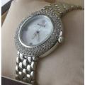 Silver Stainless Steel Analog Watch for Women.