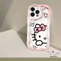 Cartoon Cute Hello Kitty Phone Case Compatible For Infinix Hot 11 12 10 9 8 Play 30 20 30i 10Lite Smart 7 6Plus 6 5 SPARK GO 10 Note 30 12 G96 Creative Sweet Cat 3D Wavy Curved Edge Cover. 