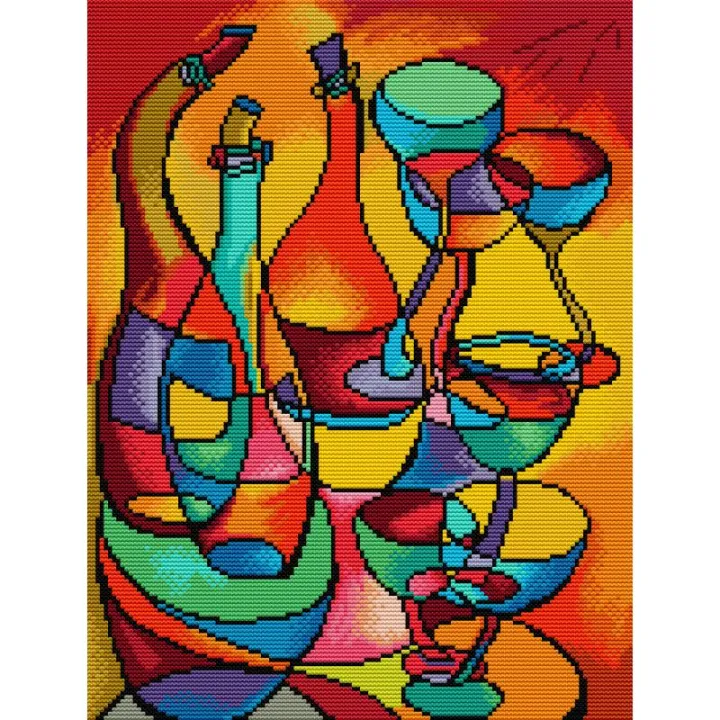 JoySunday%20Cups%20Painting%20Print%20Stamped%20Cross%20Stitch%20Kits%20Aida%20Fabric%2016CT%2014CT%2011CT%20DIY%20Folk%20Craft%20Needle%20Handmade%20Embroidery%20Set%20MuXiaRe%20-%20Image%207