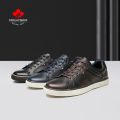 DECARSDZ Men Geunine Leather Shoes Man 2022 Spring Autumn Fashion Comfy Lace-Up Men Shoes High Quality Men Causal Shoes.