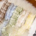 4cm Wide Pleated Plaid Ribbons Fashionable Satin Plaid Puff Plaid Ribbons Pleated Satin Ribbons for Bouquets Gift Wrapping. 