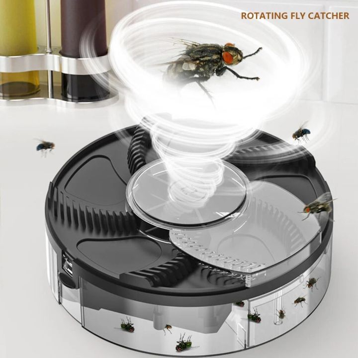 Automatic Pest Catcher USB Rechargeable Pest Catcher Device Household Home Kitchen Flytrap Quiet Removable Indoor Insect Reject