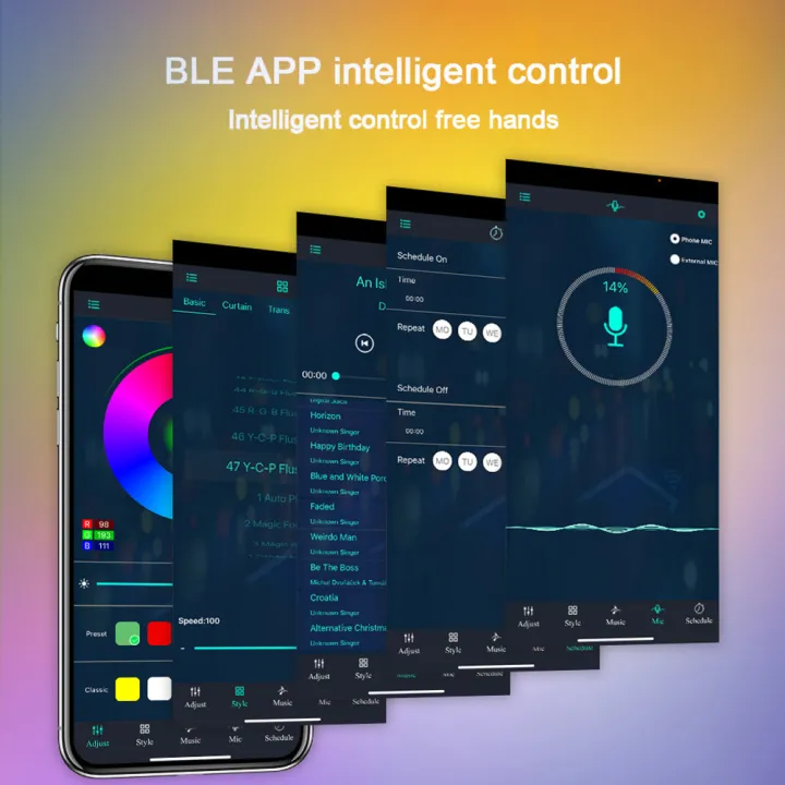 GC%20Glide%20RGBIC%20LED%20Wall%20Lights%20Music%20Wall%20Lights%20Strip%20Lamp%20Dynamic%20Multi-color%20Lighting%20Effects%20RGB%20Dimmable%20LED%20Sconces%20Wall%20Lighting%20Indoor%20For%20Bedroom%20Kids%20Room%20-%20Image%202