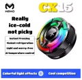 MEMO CX15 Mobile Phone 5V/3A AI Freeze PUBG Game Cooler Semiconductor Magnetic/Back-clip Cooling Fan Radiator for IPhone Android.