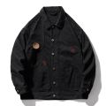 Jeans Coat for Men Wide Sleeves Vintage Brown Denim Jackets Man Autumn Cargo G Casual Winter Outerwear Washed Fast Delvery 2023.