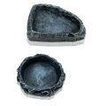 GC Reptile Water Dish Terrarium Reptile Water And Food Bowls Simulation Rock Design Utility Feeding Dish For Leopard Gecko Lizard Spider Scorpion Chameleon.