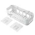 Bathroom Storage Shelf Wall Hanging Multifunct Self Adhesive Bathroom Cosmetic Shelf Rack Shower Shampoo Soap Organizer - Dhaka Shopping Zone. 