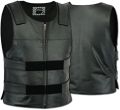 Men Bullet Proof style Leather Motorcycle Vest for bikers Tactical waistcoat. 