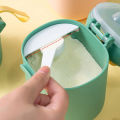 Portable Baby Formula Dispenser Feeding Milk Powder Container 400/800ML Cartoon Dinosaur Shape Travel Food Storage Milk Powder Boxes with Spoon.