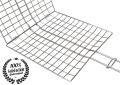 New Portable Barbecue BBQ Grill Net Basket Roast Grilling Tray Chromium Plated with Wooden Handle (Big). 