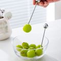 Light Luxury Nordic Bear Fruit Fork Set Stainless Steel Fruit Fork Storage Can Ceramic Cute Bear Fruit Fork Can Fruit Sign. 