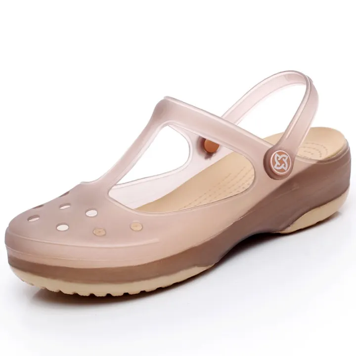 Veblen%20Cave%20Shoes%20Women's%20Summer%20Slippers%20Non-slip%20Soft%20Sole%20Beach%20Jelly%20Solid%20Color%20Toe%20Sandals%20-%20Image%205