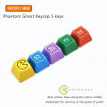 【In-demand】 5pcs/Set Pbt Color Super Mario Keycap Personalized Mechanical Keyboard Keycap For Mechanical Gaming Keyboard Gamers Computer Cute Cartoon Switch Key Cap. 