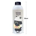 【In-demand】 1000ML Portable Large Cartoon Water Bottle Panda Cute Bear Frosted Straw Cup Food-grade Heat-resistant Good Feel Water Bottle. 