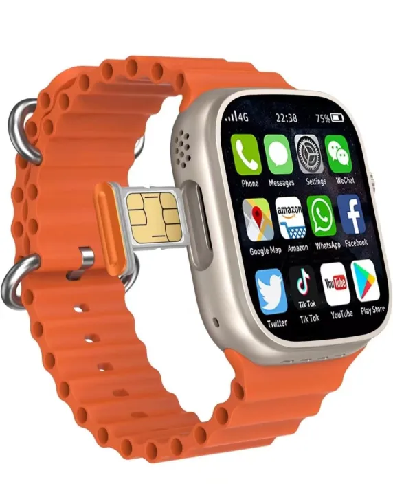 Ultra%20S9%20Android%204G/5G%20Smartwatch%20With%20Dual%20Camera%204GB/64GB%20(Body%20Color-Golden%20with%20double%20Straps)%20-%20Image%208