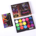 15 Colors Glow In Dark Water Based Body Face Painting Non-toxic Diy Paint Kit. 
