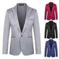 Suit Jacket Classic Lapel Slim Wedding Suit Coat Long Sleeve Men Blazer Men Slim Fit Office Blazer Workwear. 
