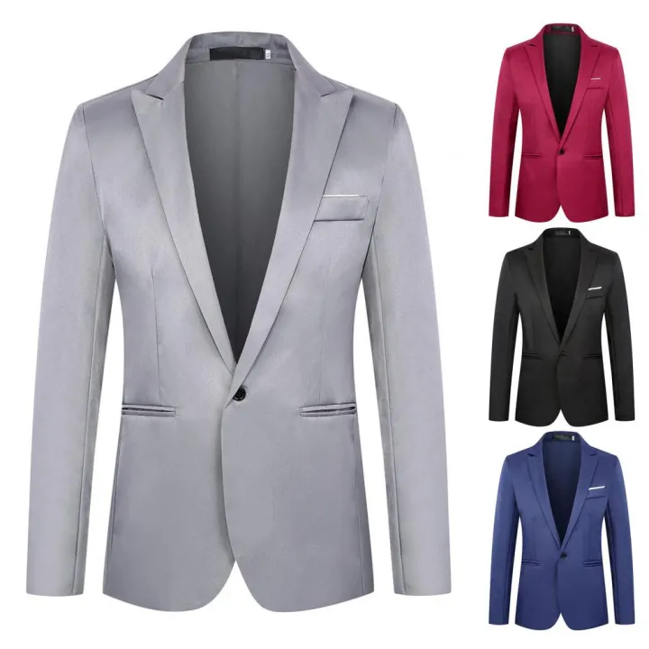 Business%20Blazer%20Solid%20Color%20Long%20Sleeve%20All-Match%20Lapel%20Slim%20Wedding%20Suit%20Coat%20Suit%20Jacket%20for%20Dating%20-%20Image%203