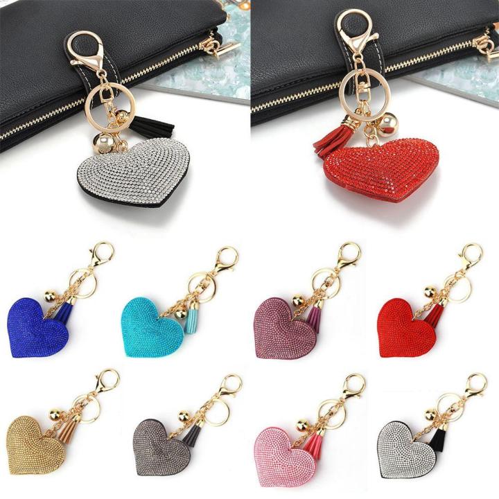 Heart%20Keychain%20Decorative%2014.5cm%20Heart-Shaped%20Keyring%20Pendant%20Alloy%20Sparkling%20%20Keychain%20for%20Accessorizing%20Personalization%20Women's%20Accessory%20Valentine's%20Gift%20Bag%20Decoration%20-%20Image%205