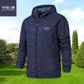 【Alien Alien】 Brand CARTELO Embroidered men's Trench coat thin hooded Jacket 2023 Spring/Fall outdoor casual sports coat. 
