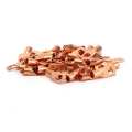 50Pcs Copper Ring Lug Terminal Bagged Cold Pressed Red SC Series Connector. 