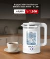 product image0 Bajaj AE1881 Double Layer Electric Glass Kettle - 2 Liter.