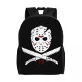 Horror Movie Character Killer Backpack for Men Women Waterproof School College Halloween Film Bag Print Bookbag. 