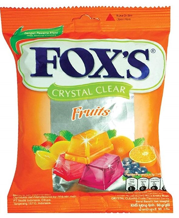 Fox'S Crystal Clear Fruits Flavored Candy(Imported From Uk)