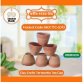 Soil Tea Cup Set 24 Pcs (Matir Var) - Experience Traditional Charm With This Set Of Clay Tea Cups For Authentic Tea Drinking Pleasure. 