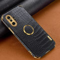 xprmy for Xiaomi Redmi K40 Gaming Phone Case Crocodile Leather Texture Electroplated Frame Camera Protection Soft TPU Shockproof Full Protection Back Cover.