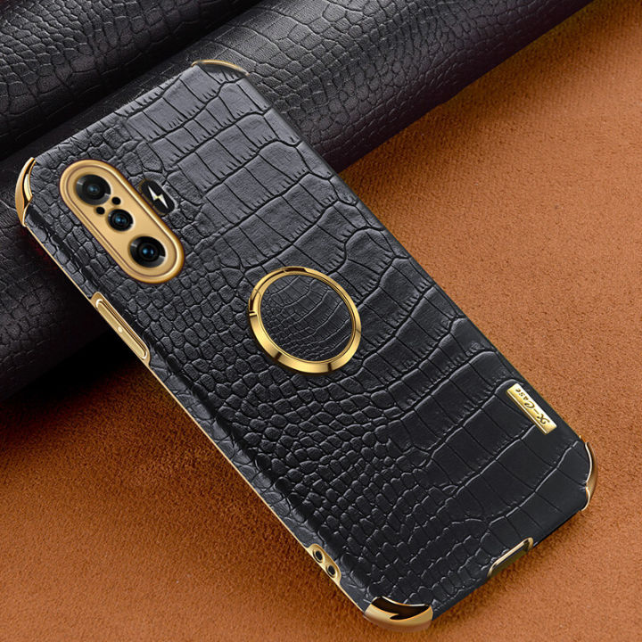 xprmy%20for%20Xiaomi%20Redmi%20K40%20Gaming%20Phone%20Case%20Crocodile%20Leather%20Texture%20Electroplated%20Frame%20Camera%20Protection%20Soft%20TPU%20Shockproof%20Full%20Protection%20Back%20Cover%20-%20Image%202