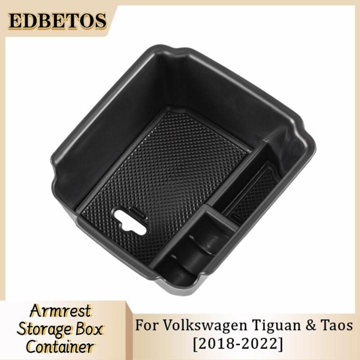 For Volkswagen Tiguan Car Central Armrest Storage Box 2017 2018 2019 2020 2021 2022 Accessories Center Console Organizer