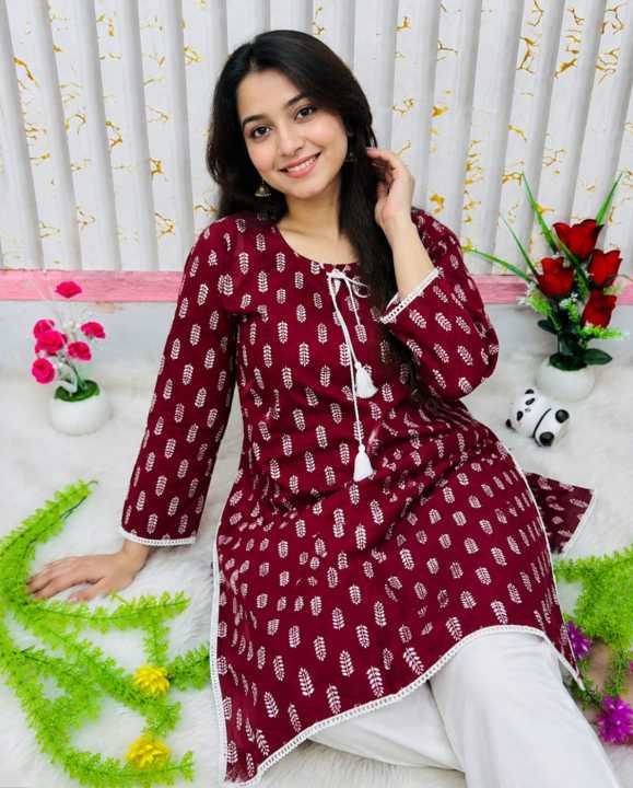 Attractive%201%20Piece%20Kurti%20From%20The%20New%20Collection%20For%20Women%20Cotton%20Casual%20Comfortable%20Stylish%20Ladies%20Fashion%20Dress%20-%20Image%207