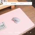 Solid color leather anti-slip mouse pad oversized study desk mat printable pattern logo seam writing pad wholesale.