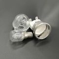 2Set E14 High Temperature Resistance 300 Celsius 250V 25W Oven Lamp,Oven Lamp Holder,Oven Lighting Ceramic Lamp Head.