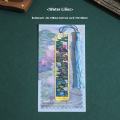 Creative Retro Metal Floral Glimpse Bookmarks Famous Painting Handbook Pendant Reading Book Clip Hollow Out Tassel Bookmarks for Book Lovers Writers Readers. 