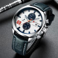 CURREN 8324 Relogio Masculino Olahraga Pria Top Brand Mewah QUARTZ Pria Chronograph Tanggal Militer Tahan Air Jam Tangan.