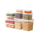 New Food Grade Plastic Refrigerator Preservation Box Transparent Sealed Split Storage Box Heat-resisting Cold Resistance Food Sealing Box Refrigerator. 