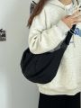 Nylon Black Grunge Crossbody Bag Unisex Korean Y2k Sling Bags Fashion Hiking Travel Bag Vintage Satchel Casual Men Chest Bag New. 