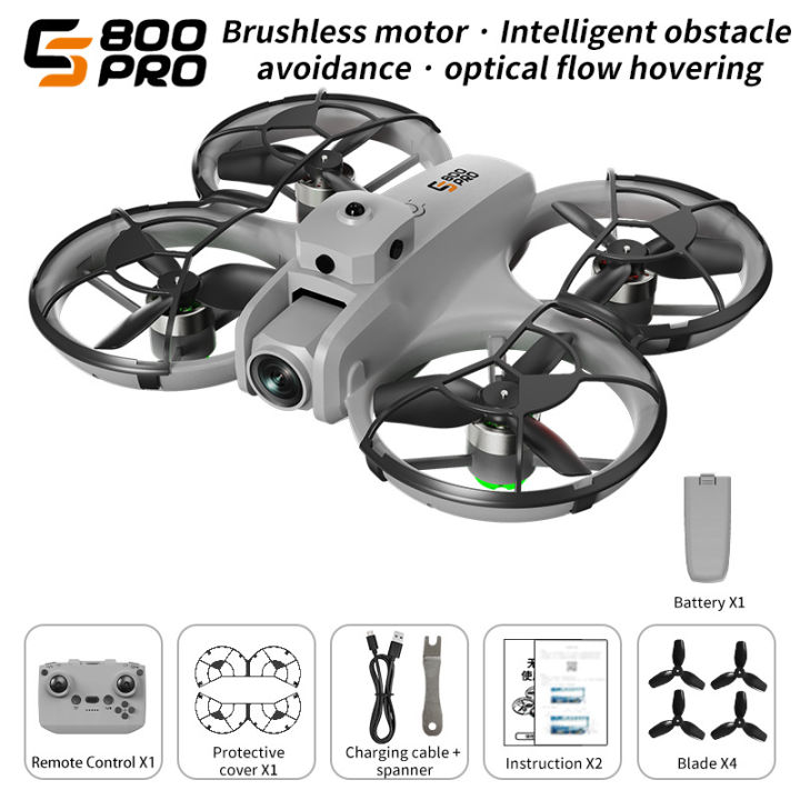 FLH%20S800%20360%C2%B0%20Protection%20Obstacle%20Avoidance%204.5in%20Screen%20Remote%20Control%20Quadcopter%202.4G%20Brushless%20Optical%20Flow%20Hover%20WIFI%20FPV%20RC%20Drone%20-%20Image%204